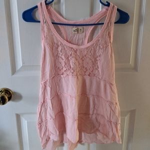 Hollister Floral Lace Tank Top